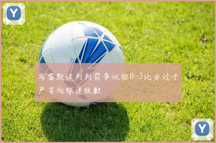 布雷默谈判判罚争议称0-3比分过于严苛向球迷致歉